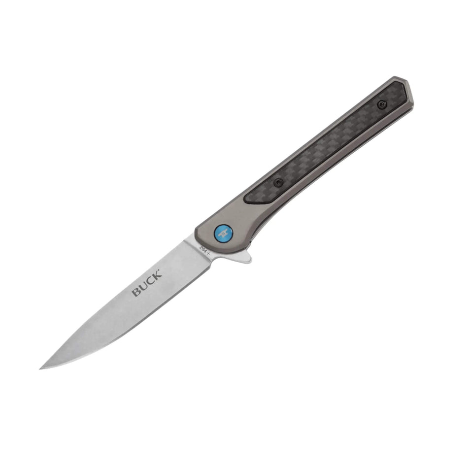 Buck Cavalier Grey 3-1/2in. Drop Point Folding Pocket Knife