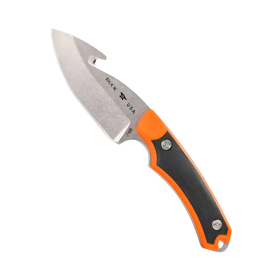 Buck Alpha Hunter Select Guthook Fixed Blade Knife With Sheath