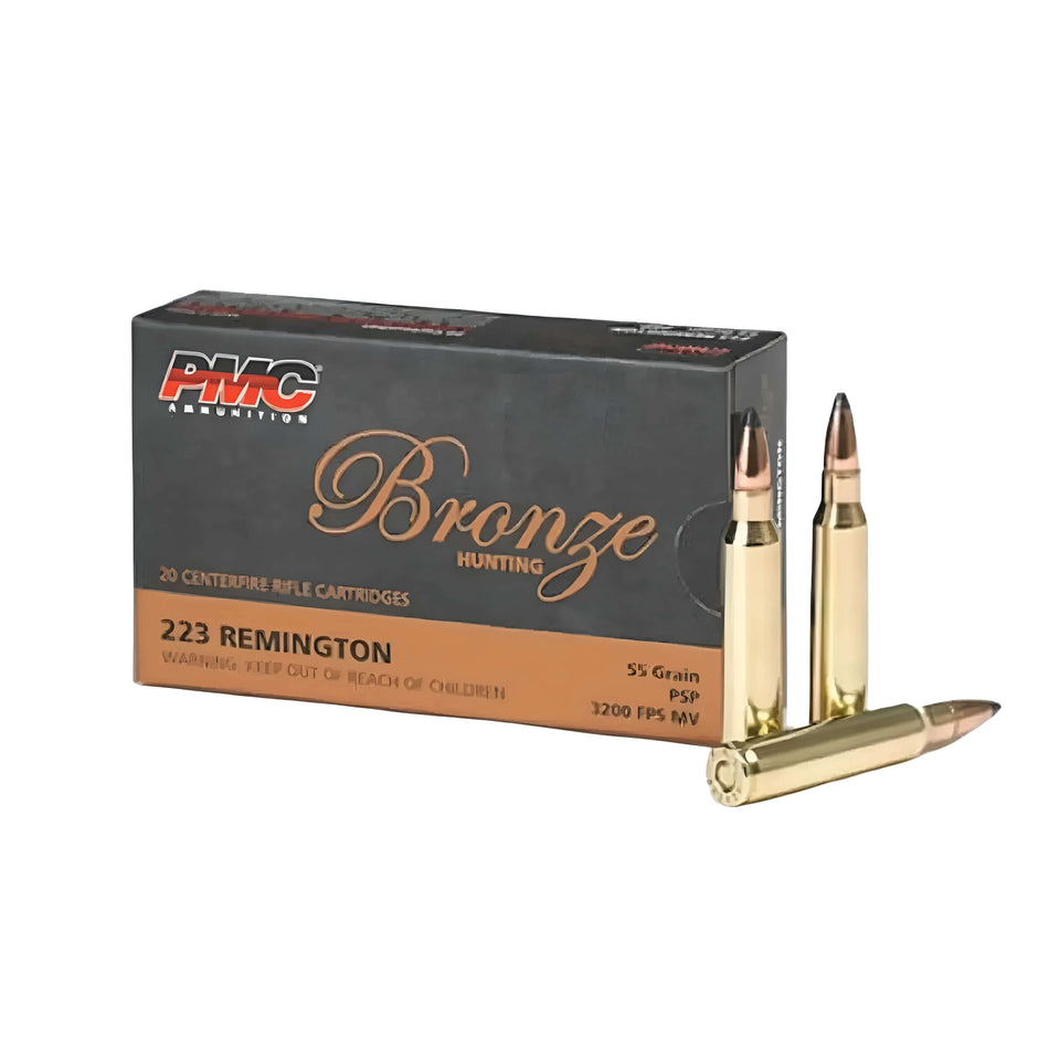 PMC Bronze Line .223Rem 55gr Soft Point 3200fps Ammo