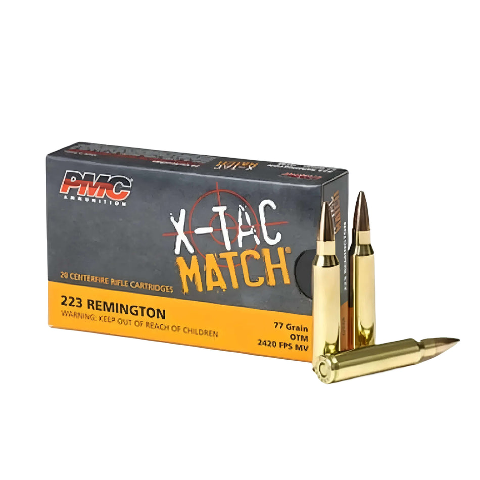 PMC X-TAC Match .223Rem 77gr OTM 2420fps Ammo