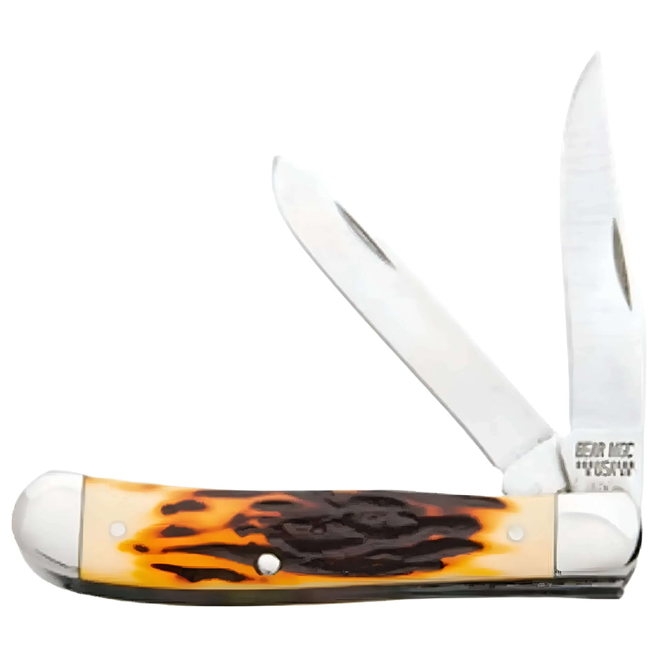 Bear & Son Knife 3-1/2in. Mini 2 Blade Trapper Folding Pocket Knife