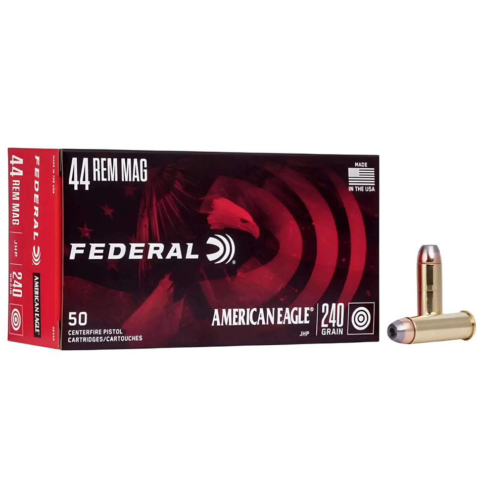 Federal American Eagle 44RemMag 240Gr Jacketed Hollow Point 1230Fps Ammo