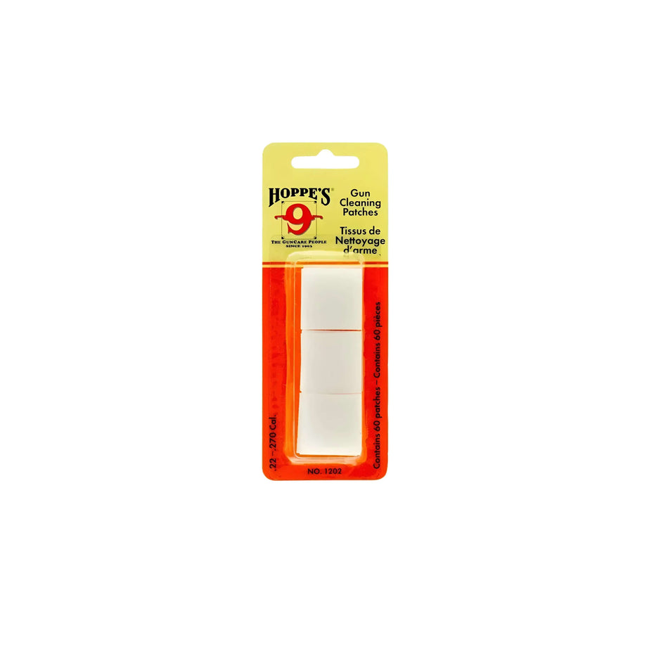 Hoppes Synthetic Patches 22Cal-270Cal - 60 Pack