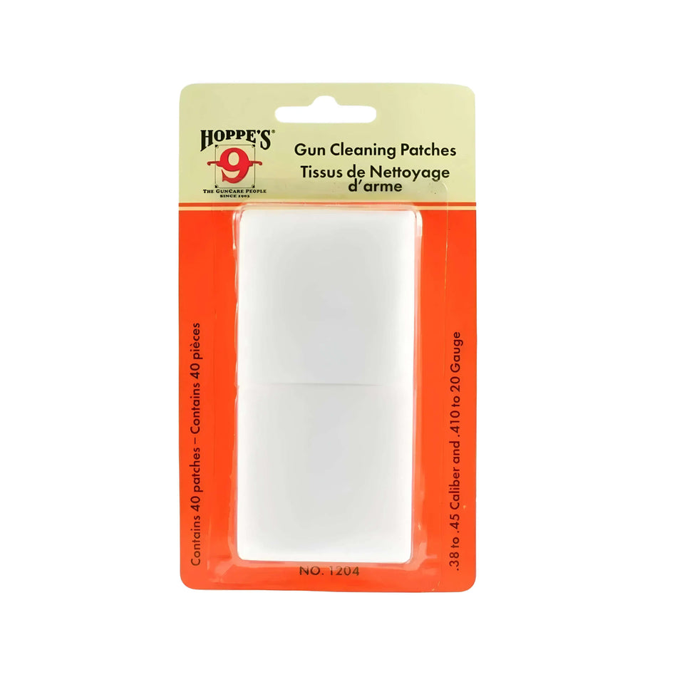 Hoppes Synthetic Patches 38Cal-45Cal - 40 Pack
