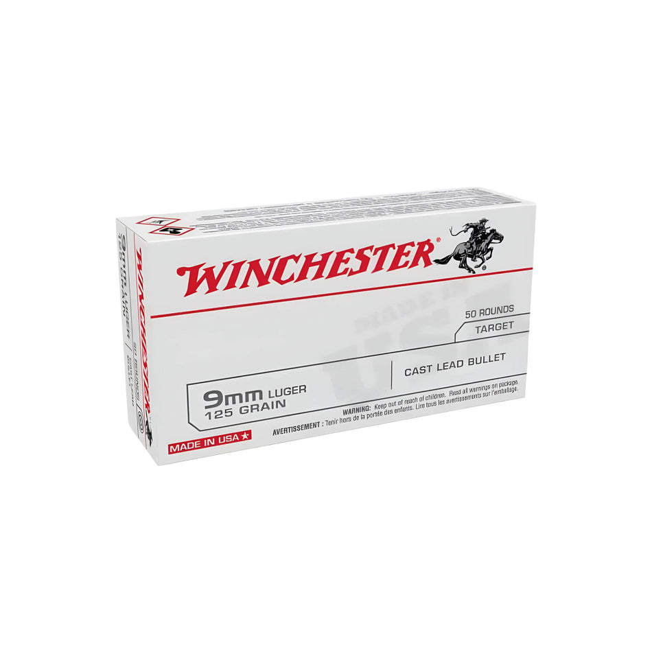 Winchester USA Value Pack 9mmLuger 125gr Lead Round Nose 1010Fps Ammo