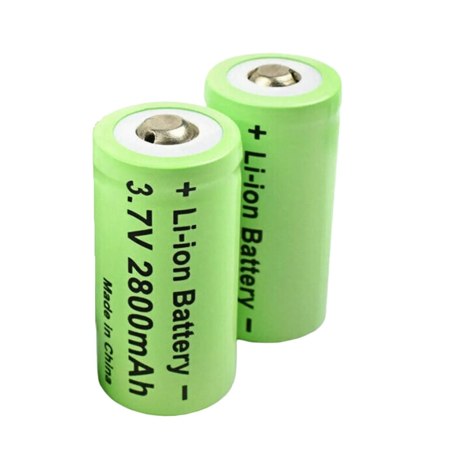 Rechargeable RCR132A 2800mAh Battery 2 Pack