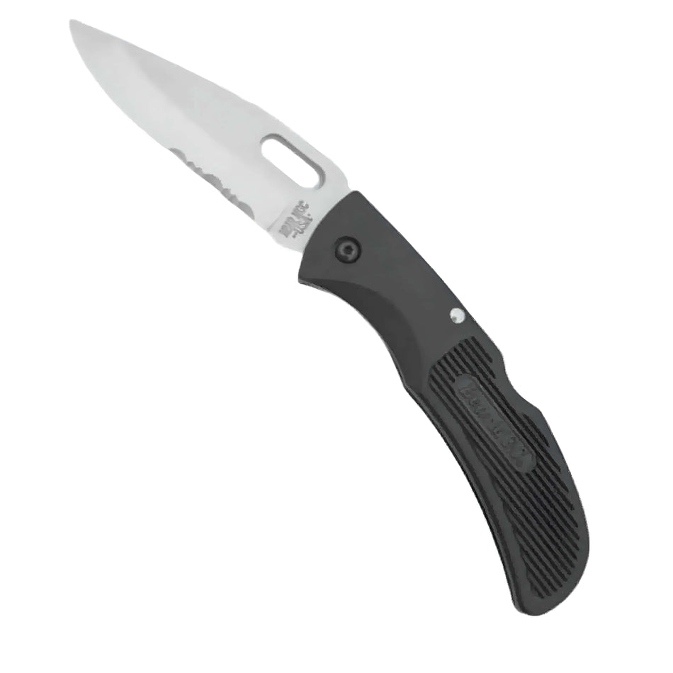 Bear & Son Knife 4-1/2in. Serrated Blade Folding Pocket Knife With Clip