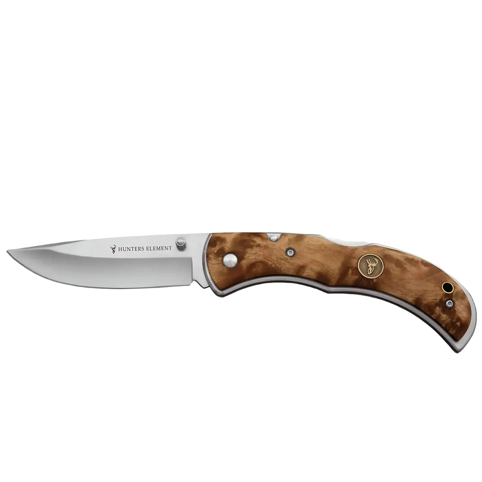 Hunters Element Classic Drop Point Folding Pocket Knife