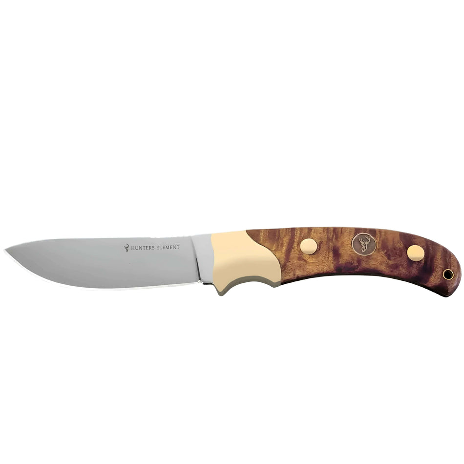 Hunters Element Classic Skinner Fixed Blade Knife With Sheath