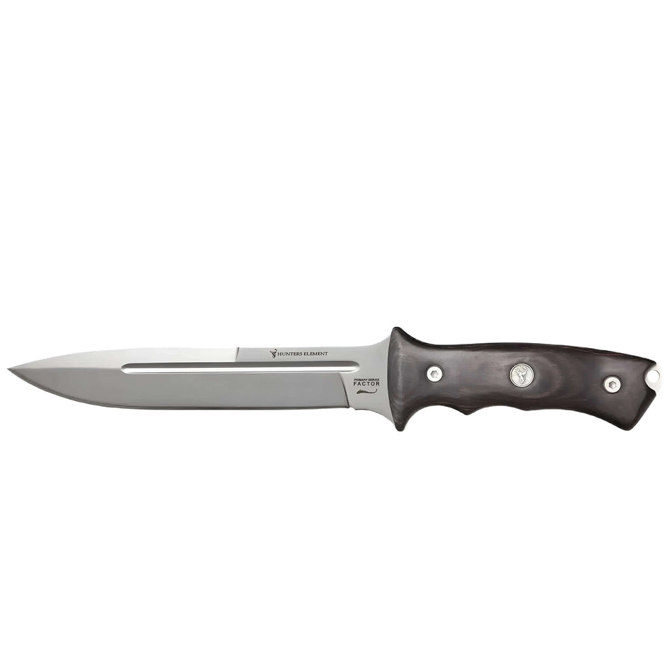 Hunters Element Primary Series Factor Fixed Blade Knife With Sheath