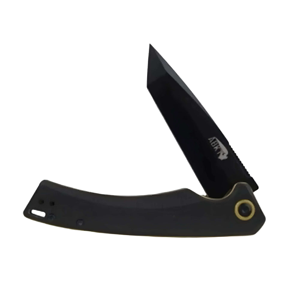 American Buffalo - Nightstroke 8.9cm Folding Pocket Knife With Clip