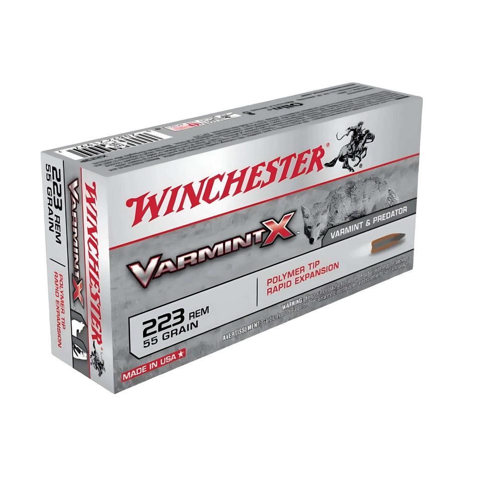 Winchester Varmint X 223Rem 55gr Polymer Tip Rapid Expansion 3240fps Ammo