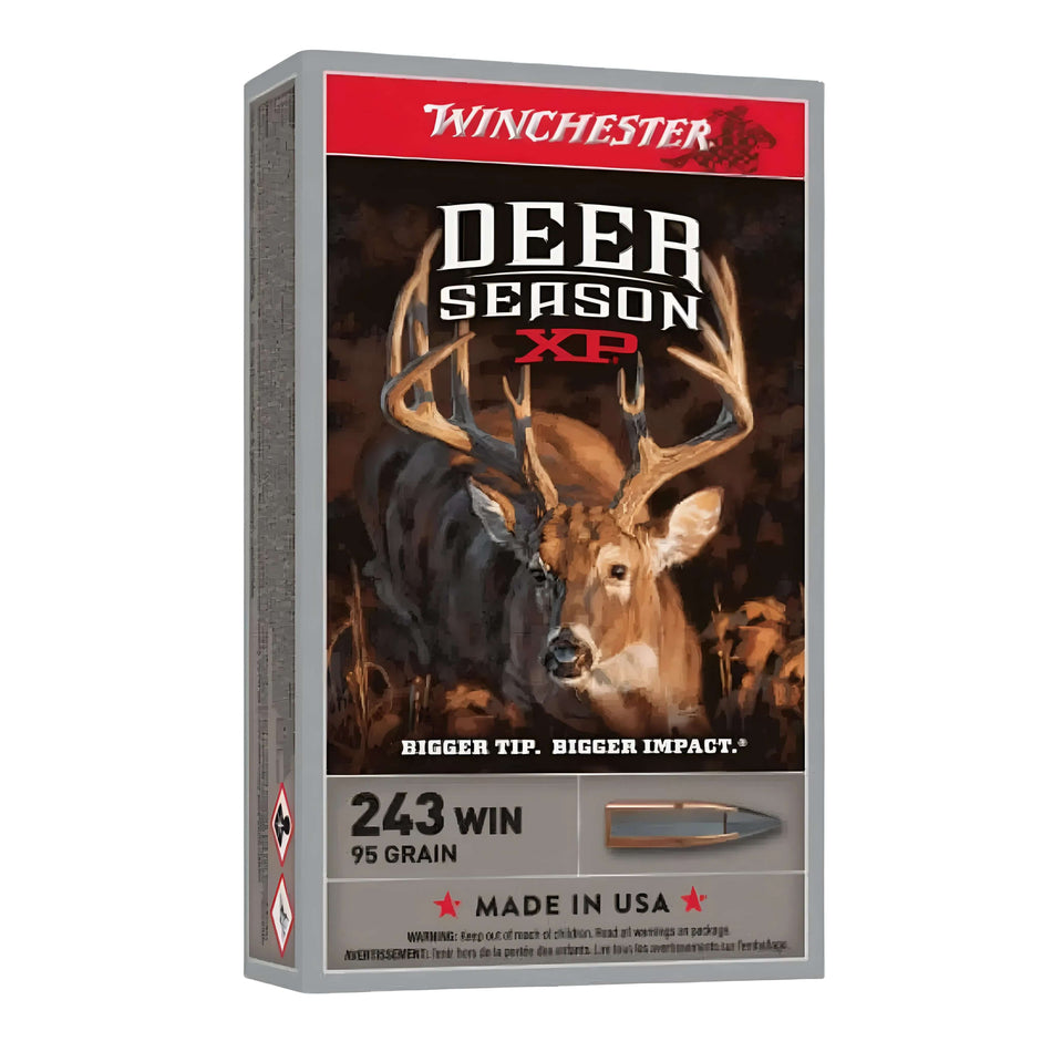 Winchester Deer Season XP 243Win 95gr Extreme Point 3100fps Ammo