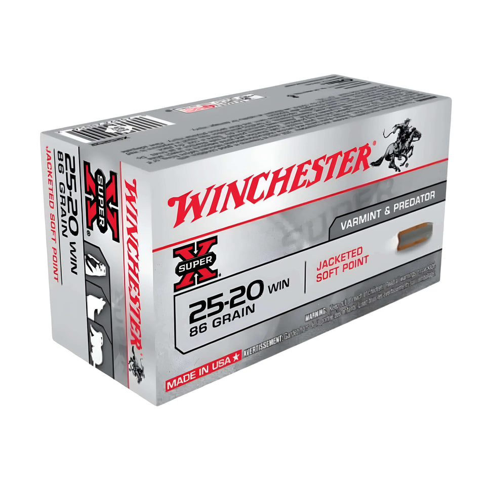 Winchester Super X 25-20Win 86gr Jacketed Soft Point 1460fps Ammo