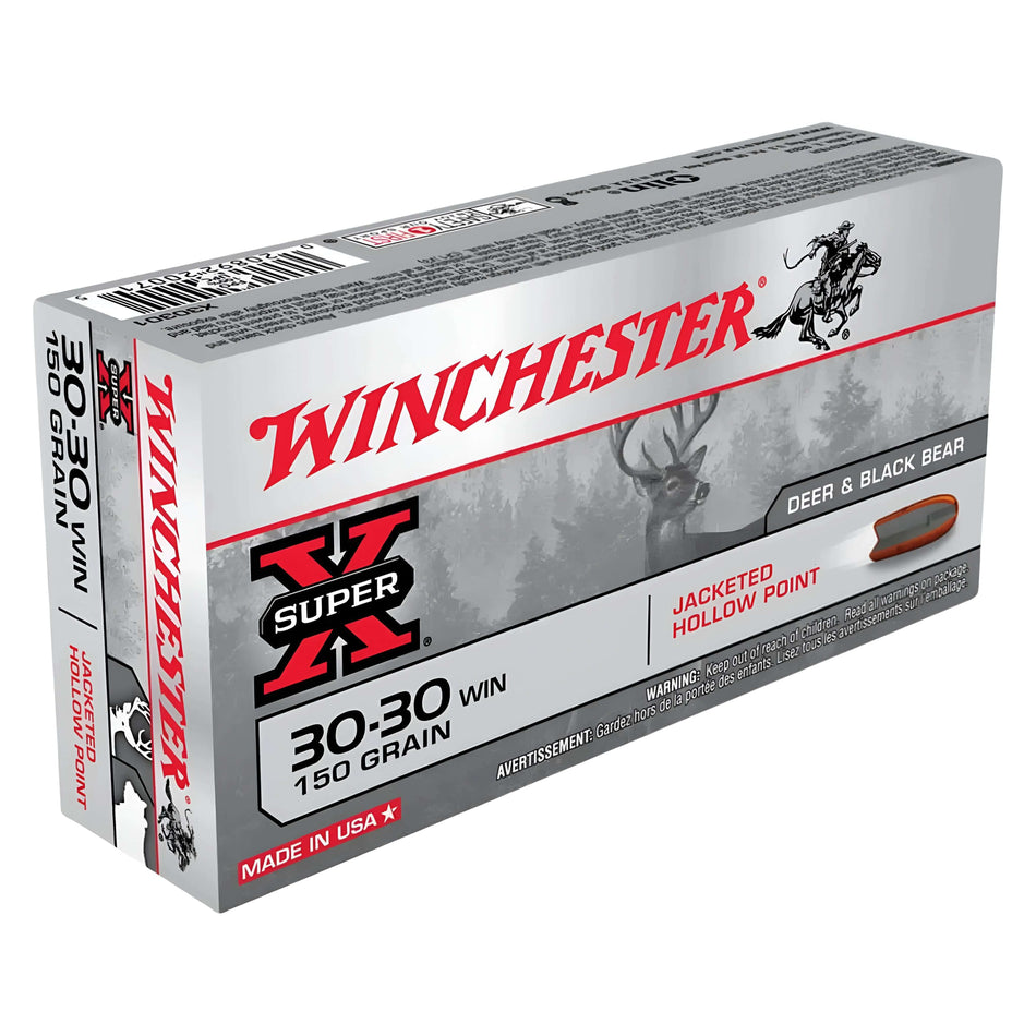 Winchester Super X 30-30Win 150gr Jacketed Hollow Point 2390fps Ammo