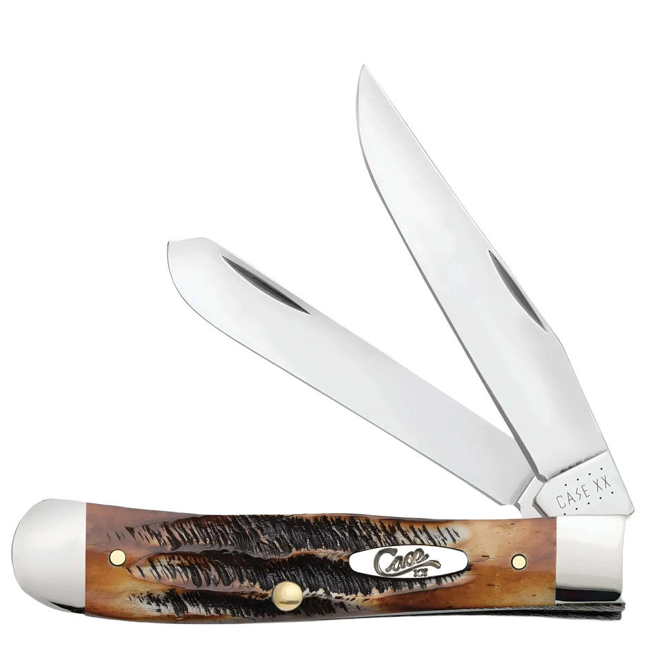 Case Bonestag Trapper Clip/Spey Blades Folding Pocket Knife