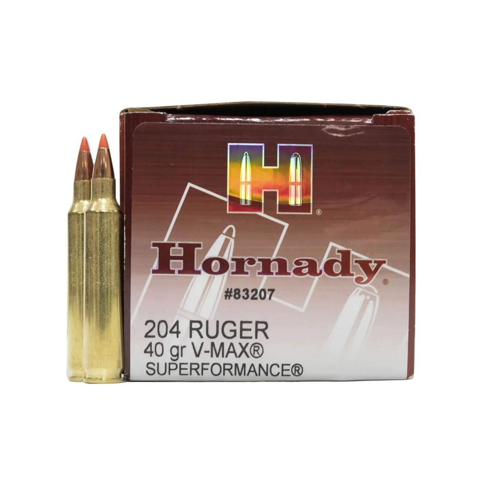 Hornady Superformance 204 Ruger 40gr V-MAX 50 Pack