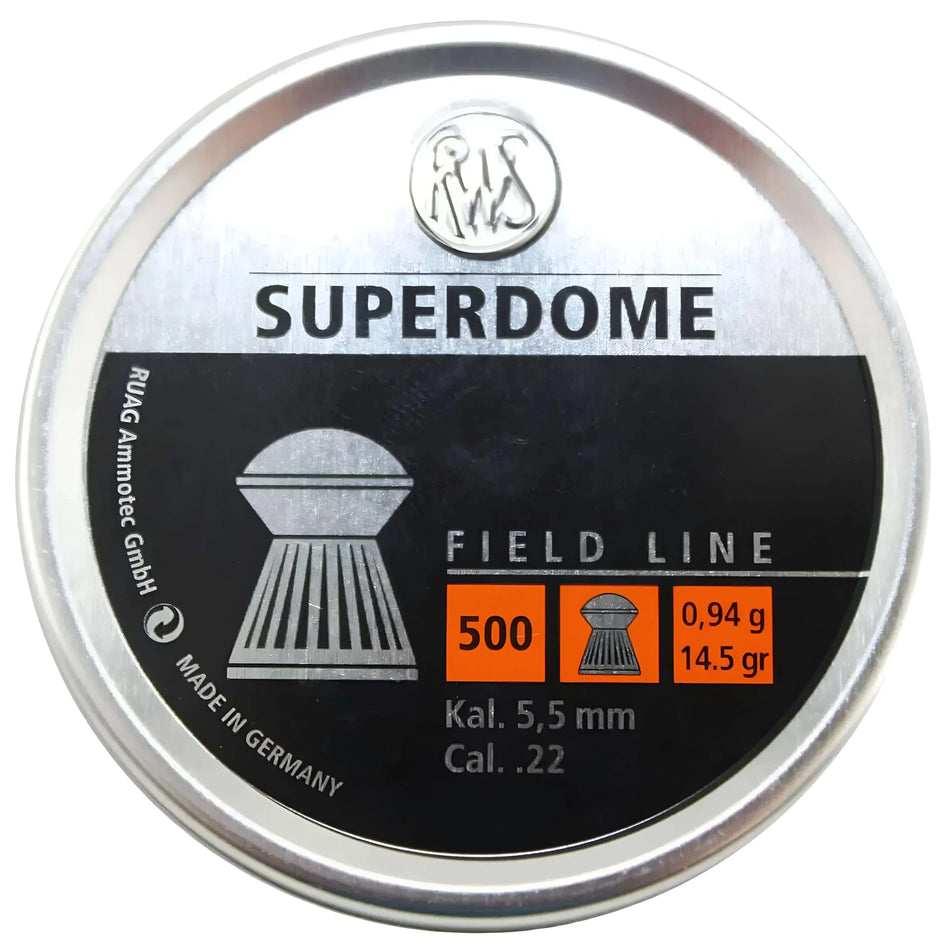 RWS Superdome Dome .22Cal 15gr 14.5gr Air Rifle Pellets