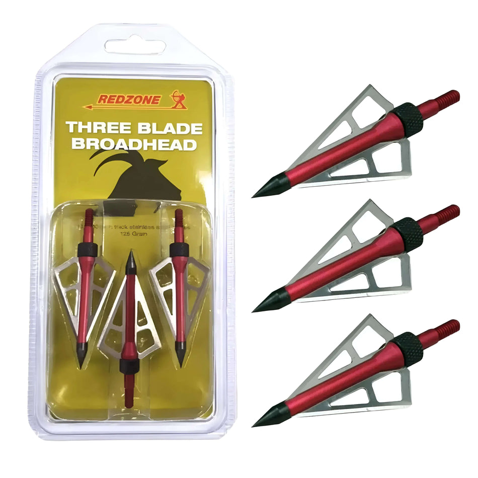 Redzone 3-Blade 125gr Broadheads