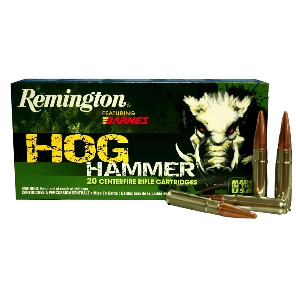 Remington Hog Hammer 30-06Sprg 168gr Barnes TSX Boat-Tail 2730fps Ammo