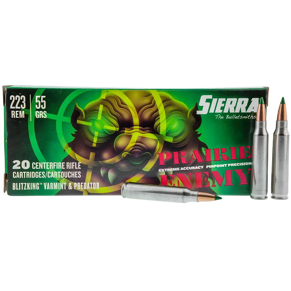 Sierra .223Rem 55Gr Blitzking 3215fps Ammo
