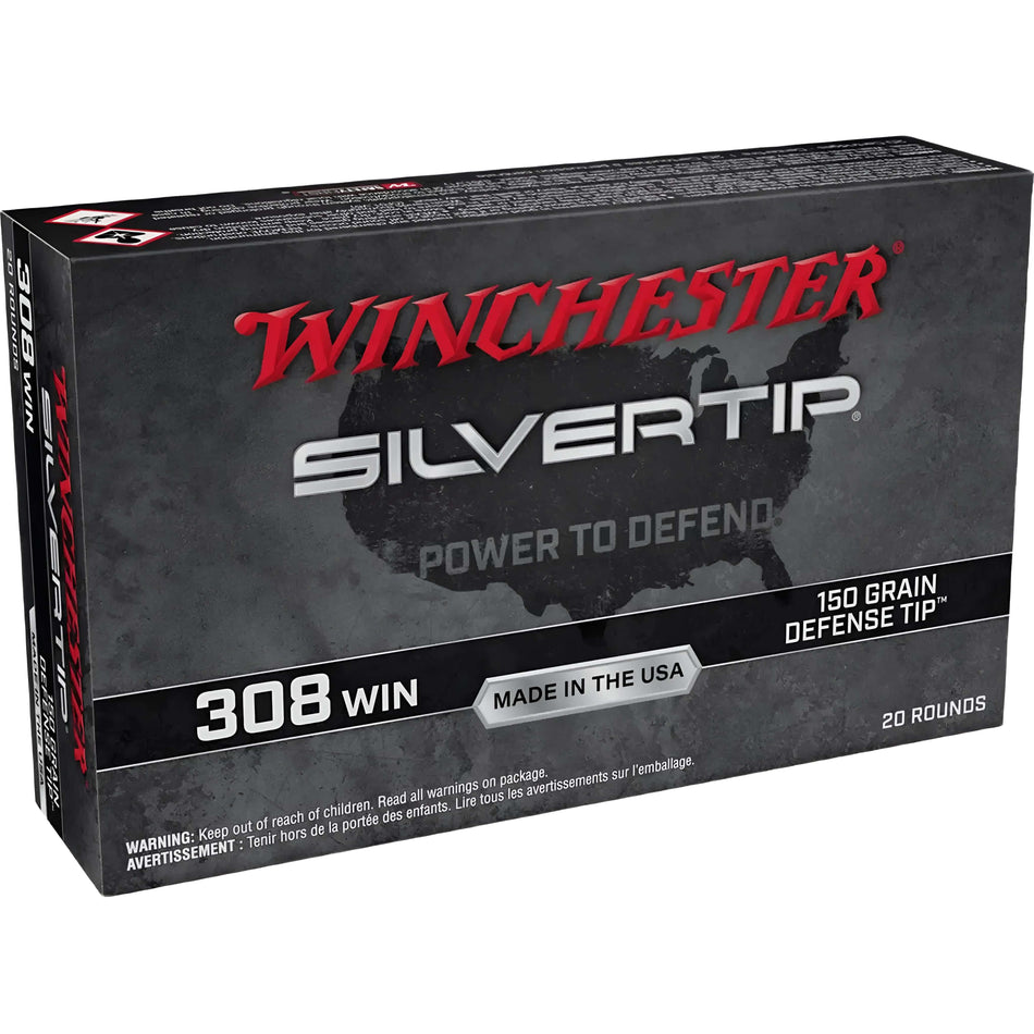 Winchester SilverTip .308Win 150gr Defense Tip 2620fps Ammo