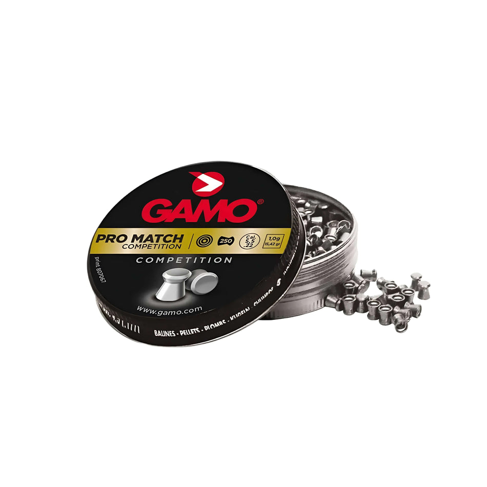 Gamo Pro-Match Flat .22Cal 15.42gr Air Rifle Pellets