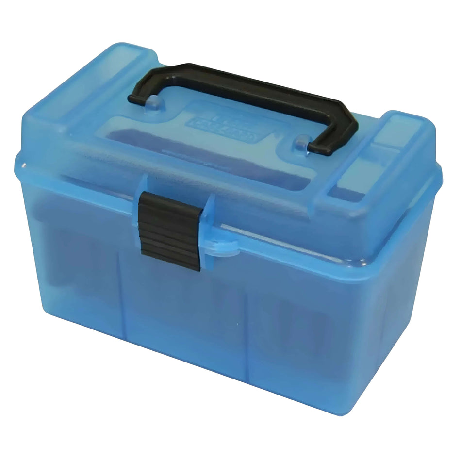 MTM Case-Guard Deluxe Ammo Box 50 Round - 270WSM/30-378WbyMag/300RUM/300SM/325WSM/338LapuaMag/338RUM/404Jeffrey/416Rigby/7mmRUM/7mmWSM/9.3x62
