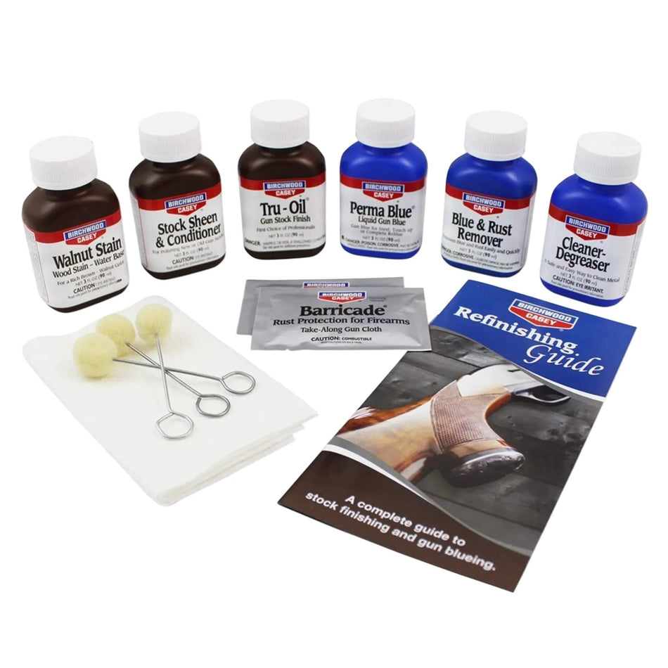 Birchwood & Casey Deluxe Perma Blue And Tru-Oil Kit Complete Finishing Kit
