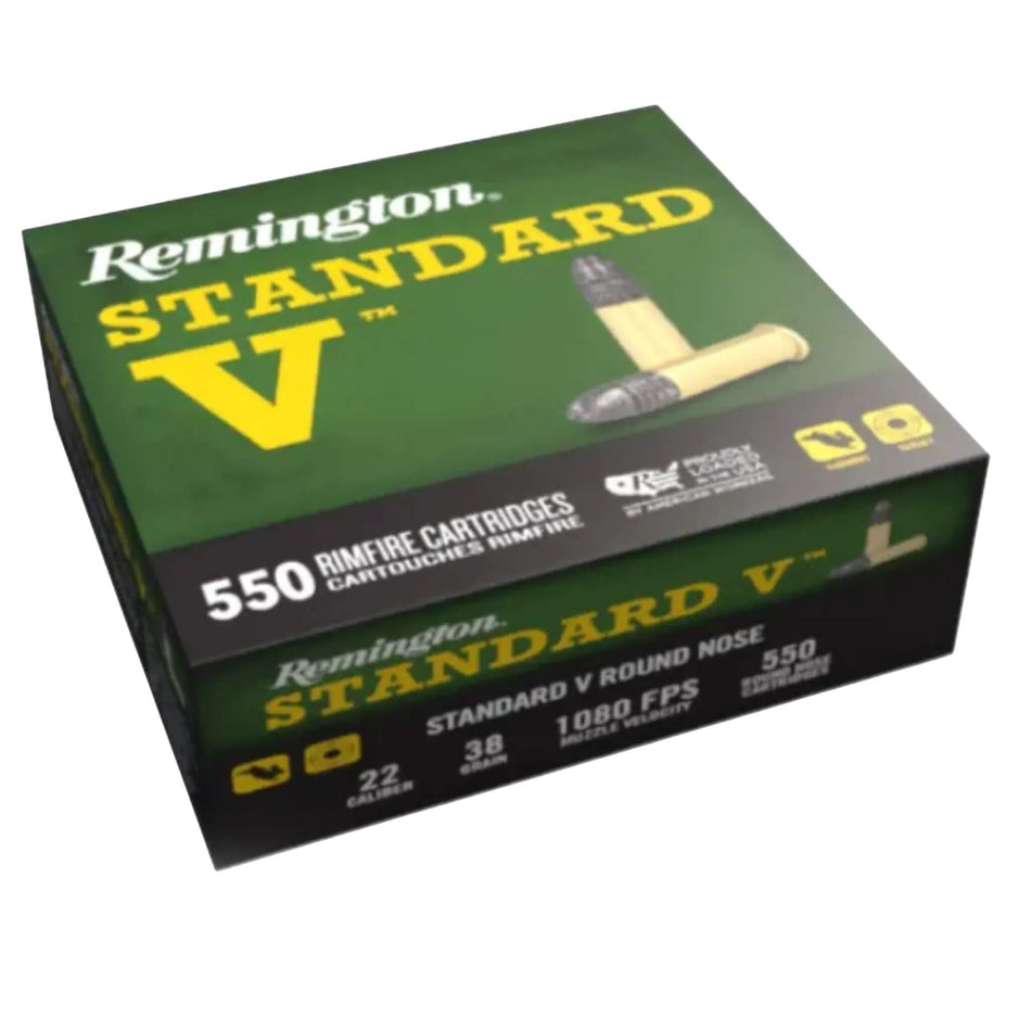 Remington Standard V .22LR 38gr Lead Round Nose 1080fps