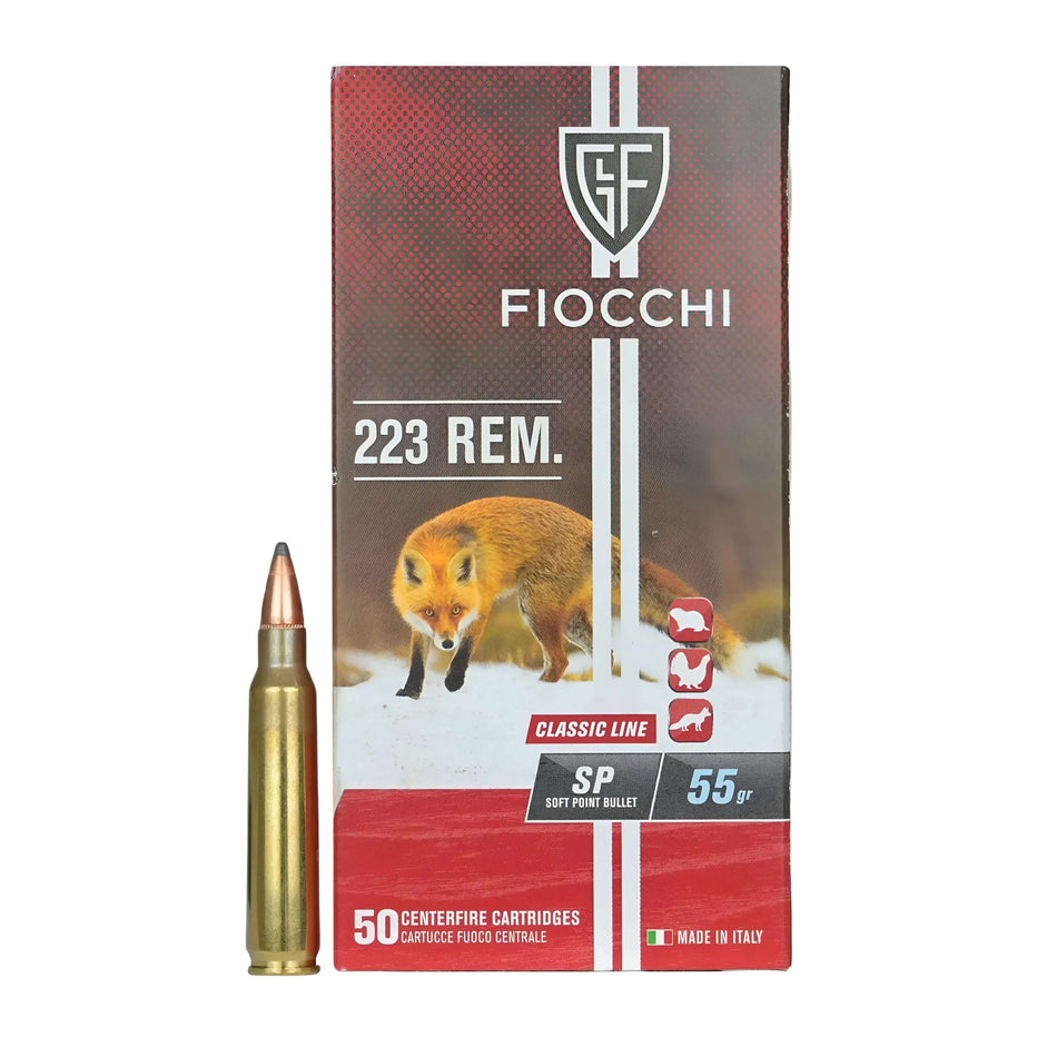 Fiocchi .223Rem 55gr Soft Point Ammo