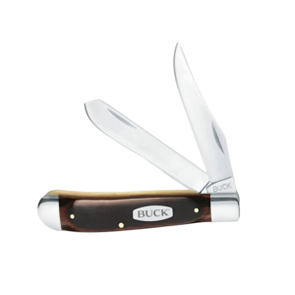 Buck Trapper Woodgrain 2 Blades Folding Pocket Knife
