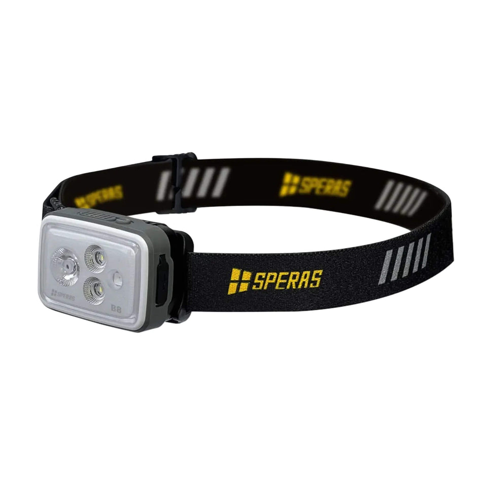 Speras B8 700lm 70m Headlamp 1200mAh Built-in Battery CREE XPG3 RGB LED