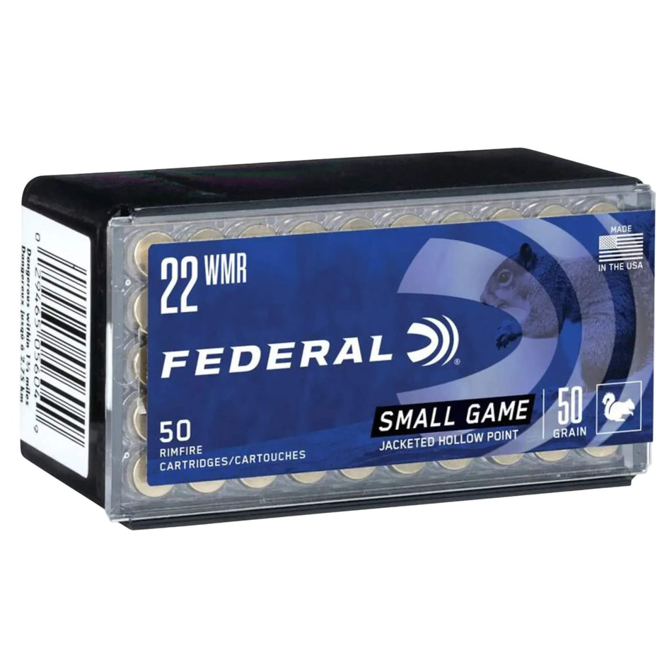 Federal 22WMR 50Gr Game-Shok Jacketed Hollow Point 1530Fps Ammo