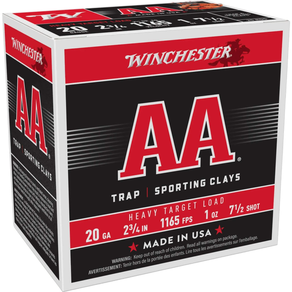 Winchester AA 20Ga 28Gram Lead 7.5s Target Load 2-3/4in. 1165fps Ammo