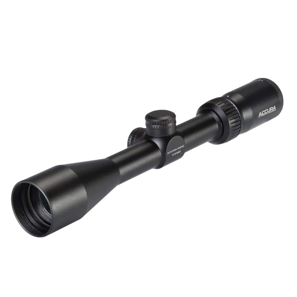 Accura Rapid 4-12x40 Plex Rifle Scope With Rings