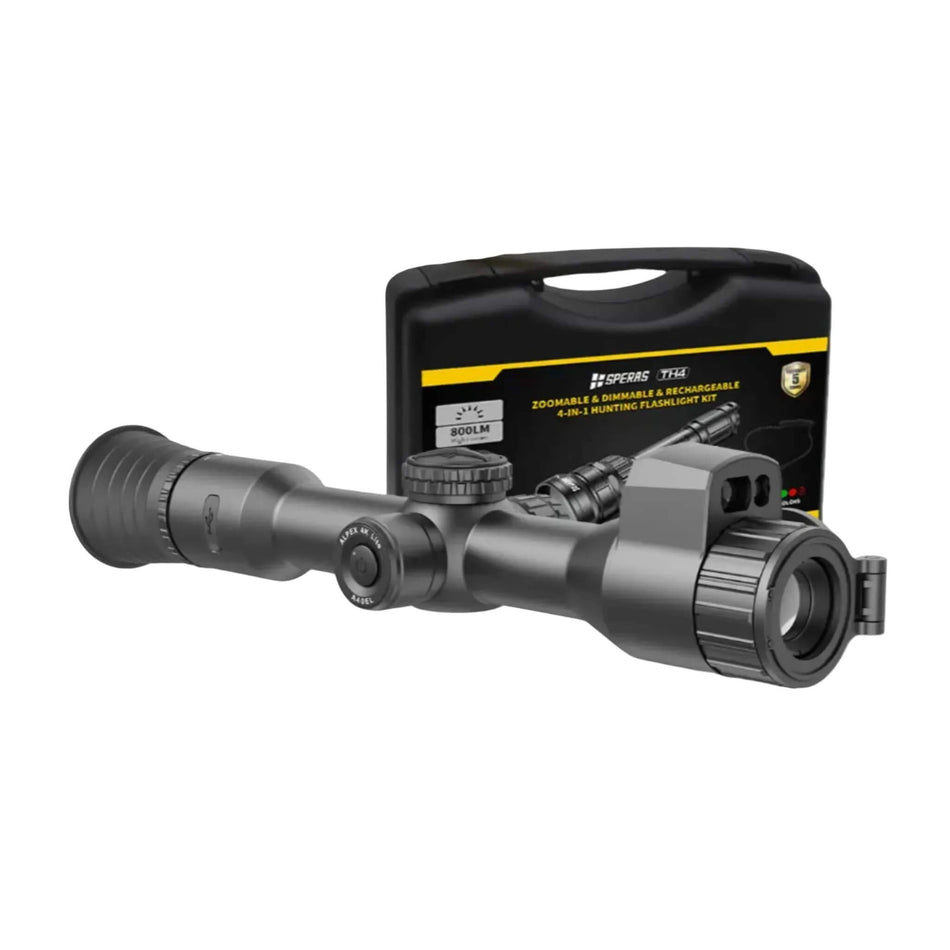 Hikmicro Alpex 4K A40EL Lite LRF Night Vision Scope With TH4 IR Torch Kit