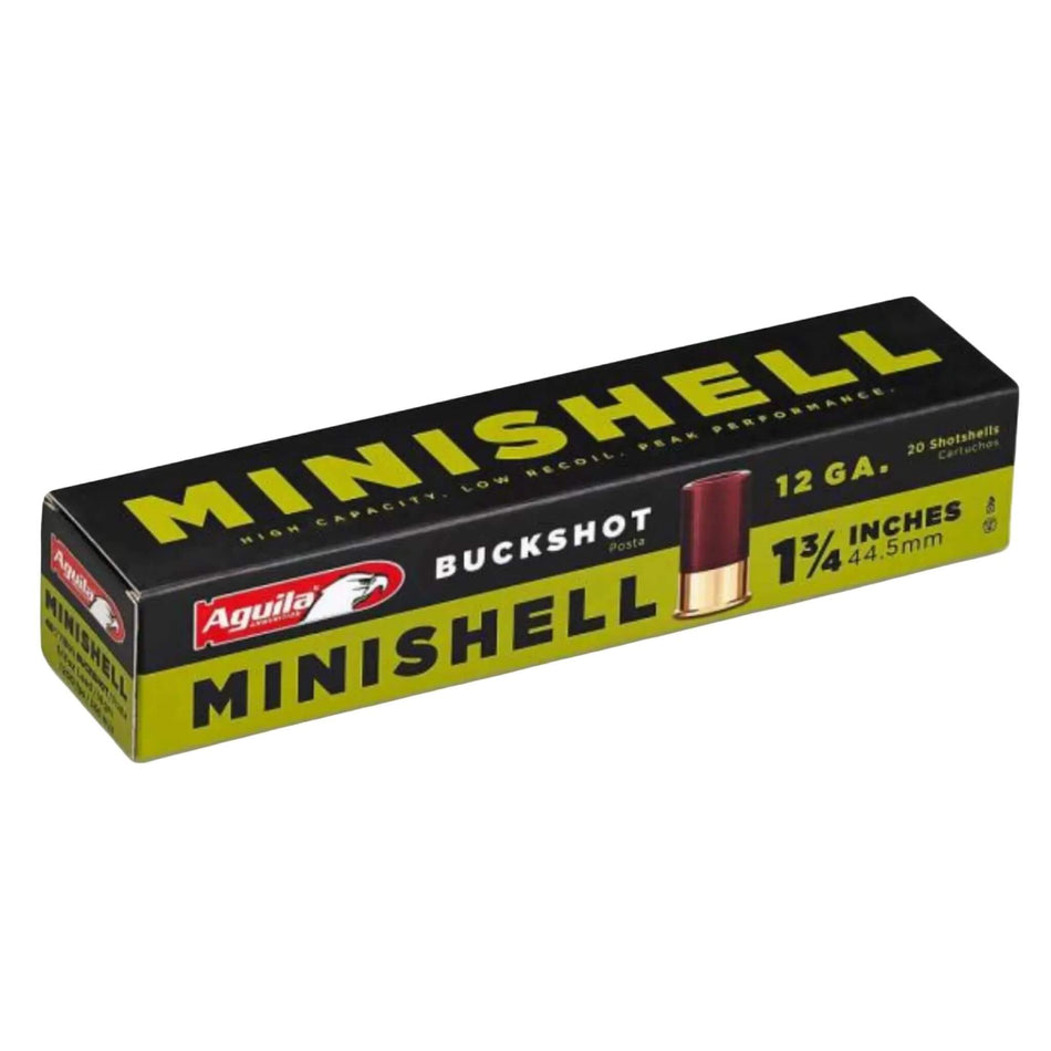 Agulia Mini Shotshell 12Ga 18Gram 7 Pellet 4 Buck Field Load 1-3/4in. 1200fps Ammo