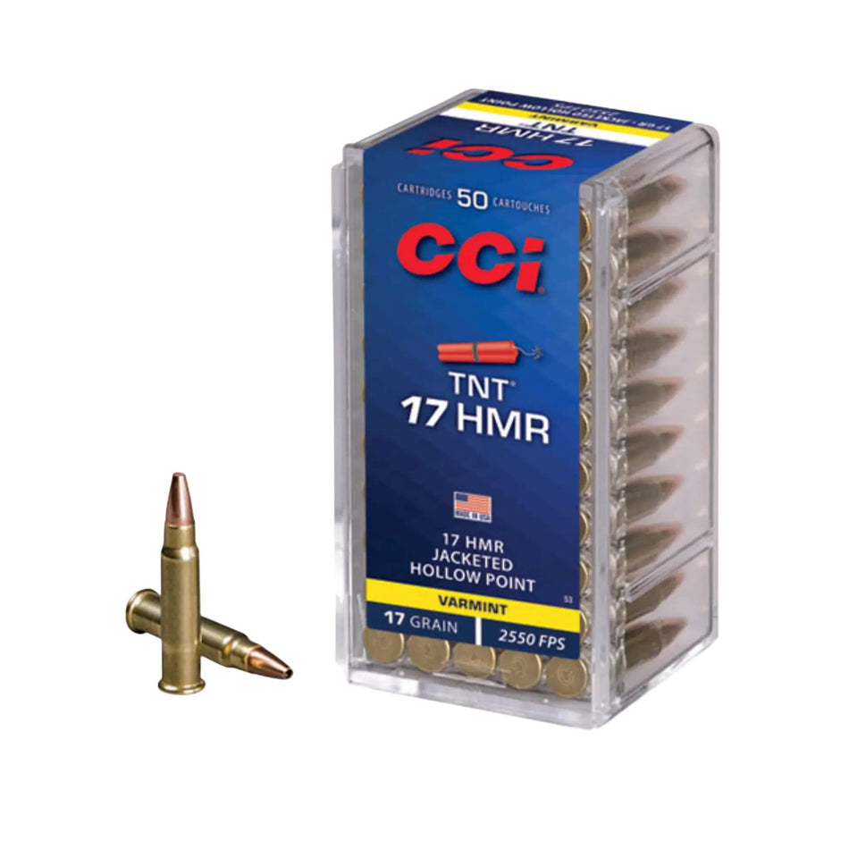 CCI 17HMR 17Gr Hollow Point TNT 2550Fps Ammo