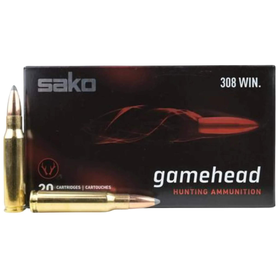 Sako Gamehead 308Win 123gr Soft Point 3018fps Ammo