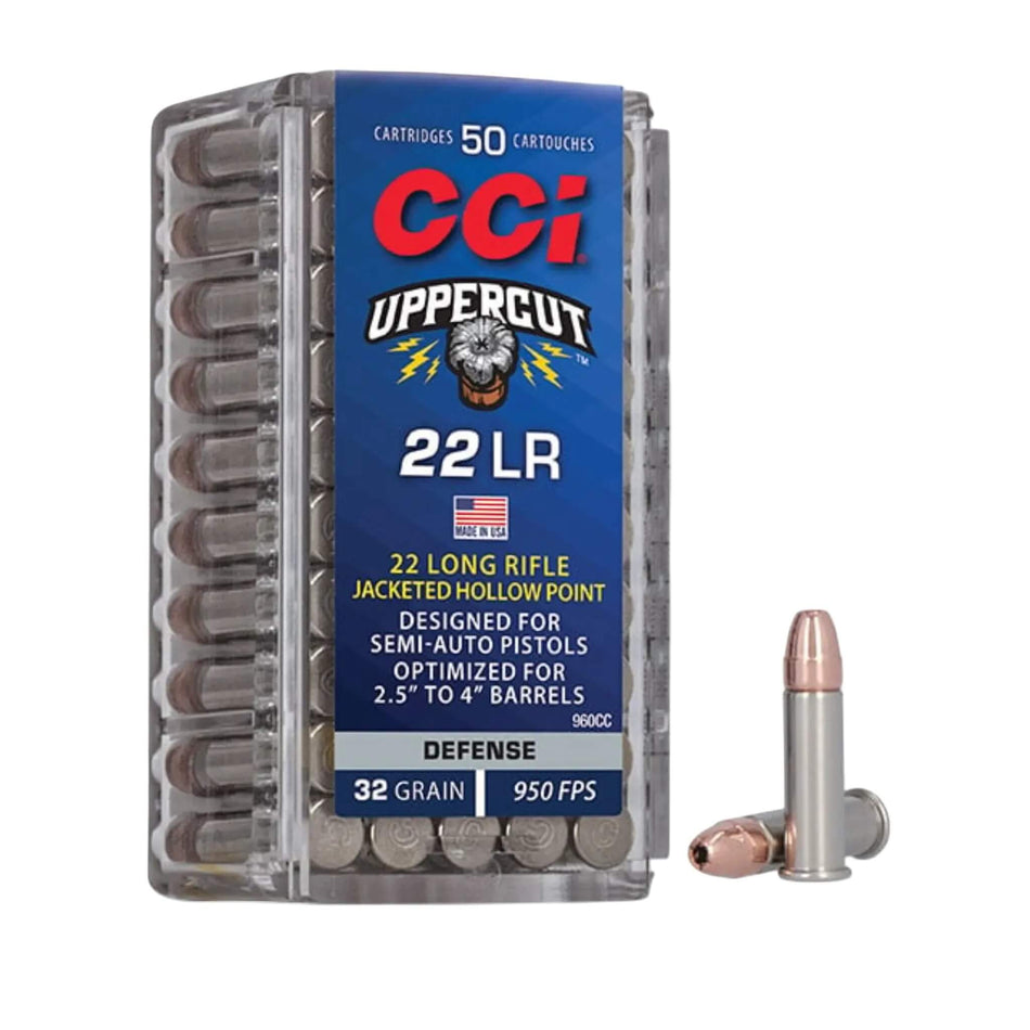 CCI Uppercut .22LR 32gr Jacketed Hollow Point 950fps