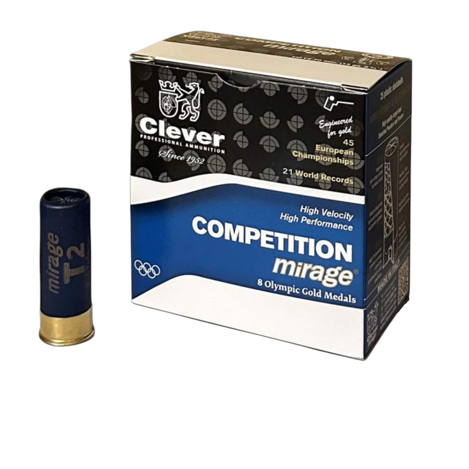 Clever Mirage Competition T2 12Ga 28Gram Lead 8s Target Load 2-3/4in. 1250fps Ammo