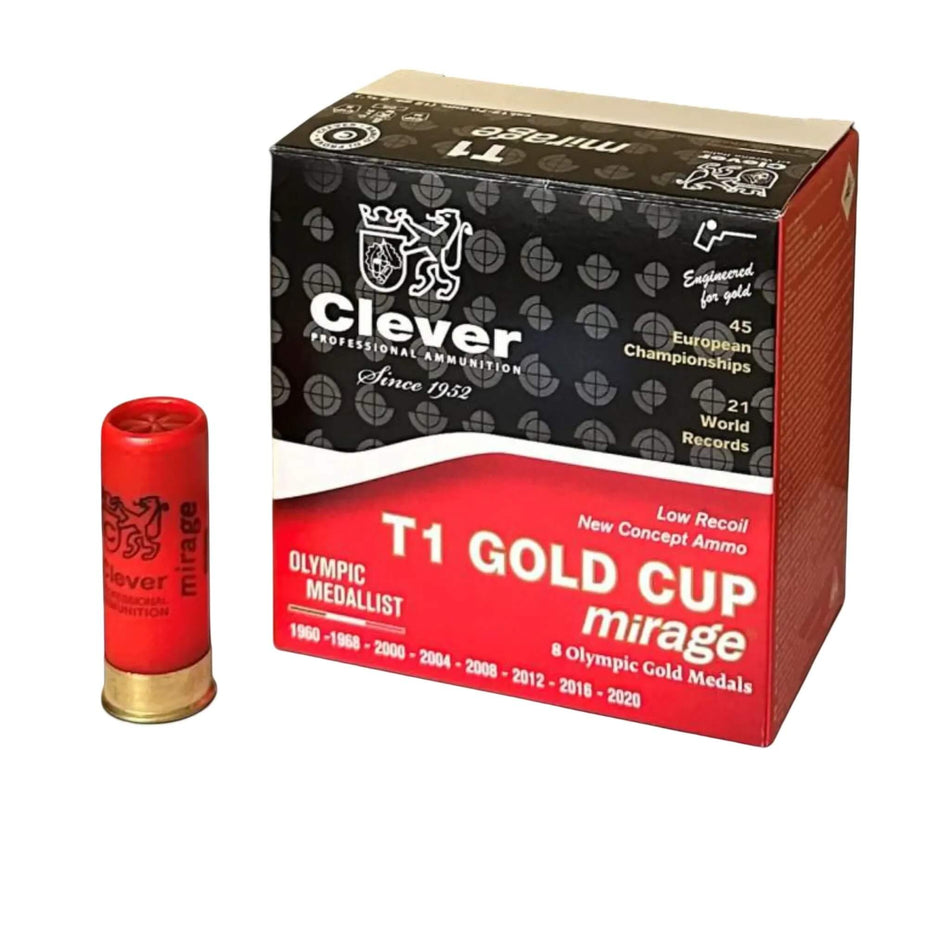 Clever Mirage T1 12Ga 21Gram Lead 7.5s Target Load 2-3/4in. 1395fps Ammo