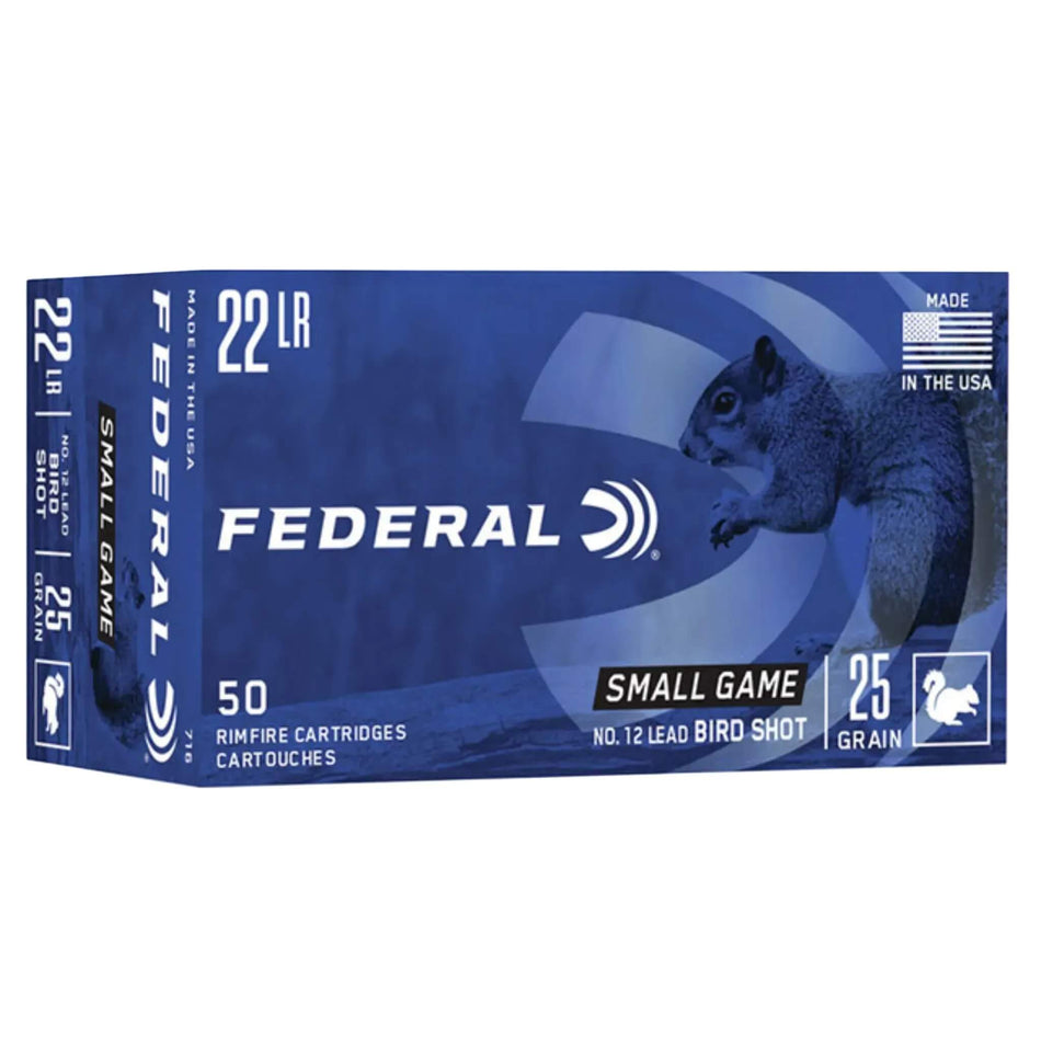 Federal 22LR 25Gr No.12 Birdshot Ammo