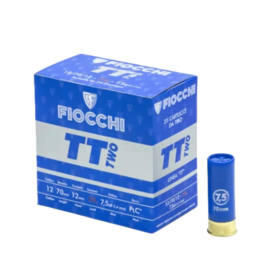 Fiocchi Italy TT TWO 12Ga 28Gram Lead 7.5s Target Load 2-3/4in. 1330fps