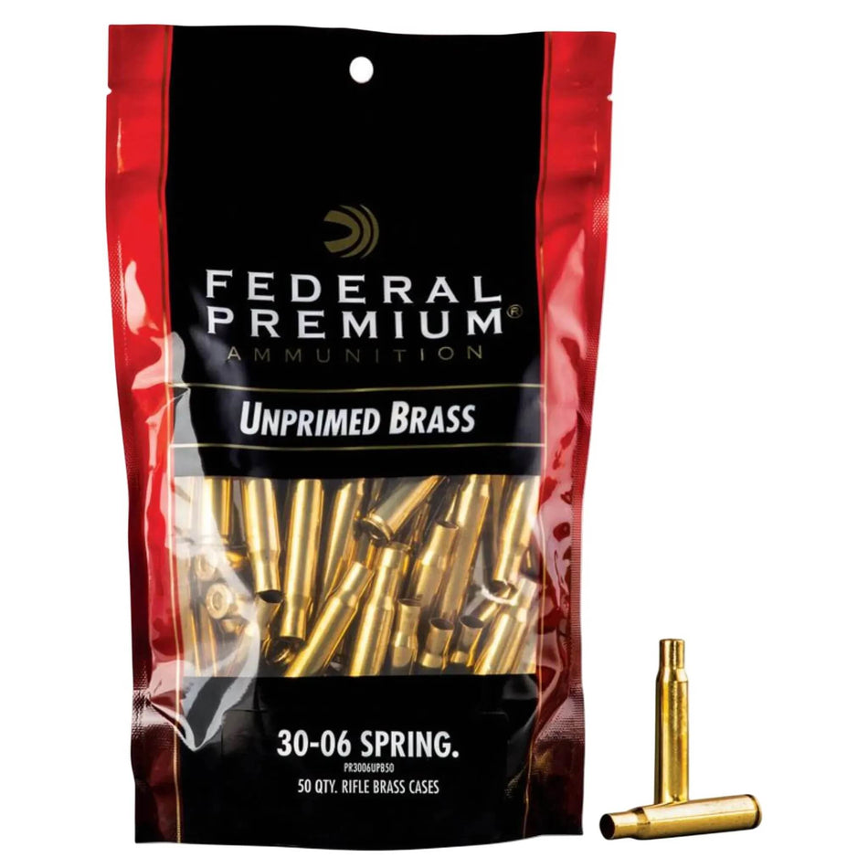 Federal Unprimed Brass 30-06Sprg