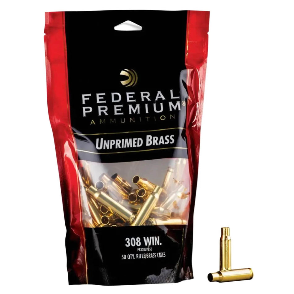 Federal Unprimed Brass - 308Win