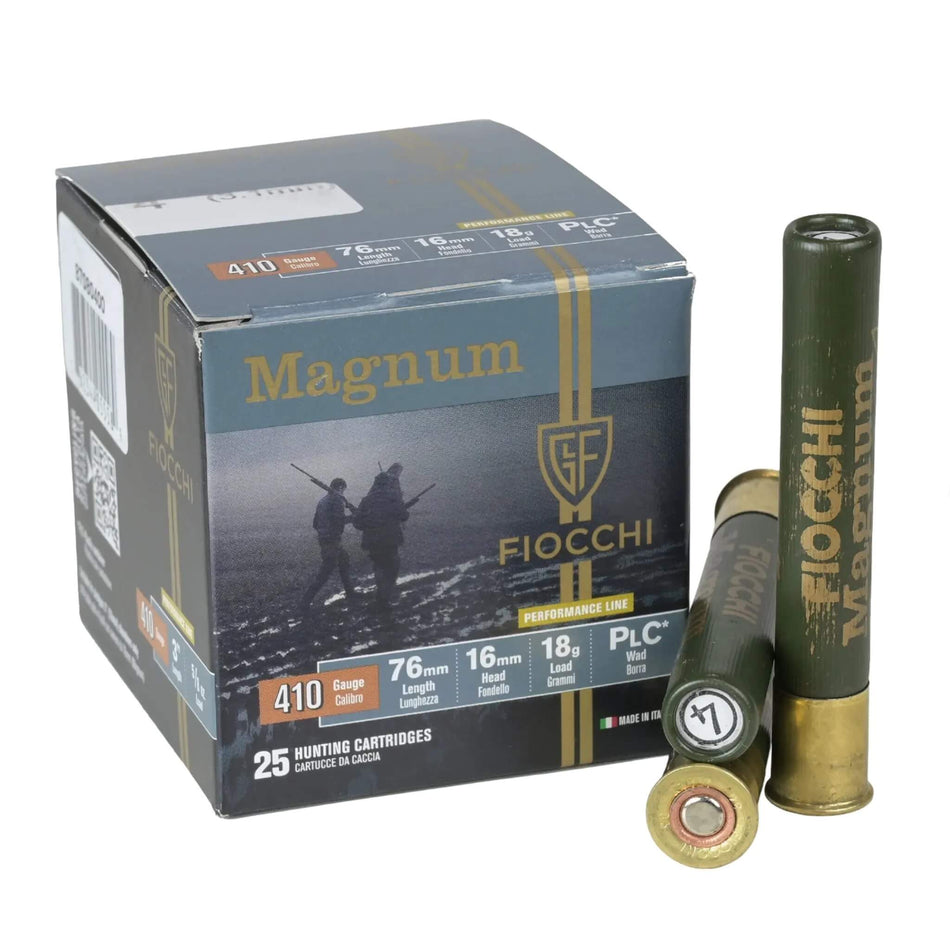 Fiocchi Performance Line 410Ga 18Gram Lead 6s Field Load 3in. Magnum 1300fps Ammo