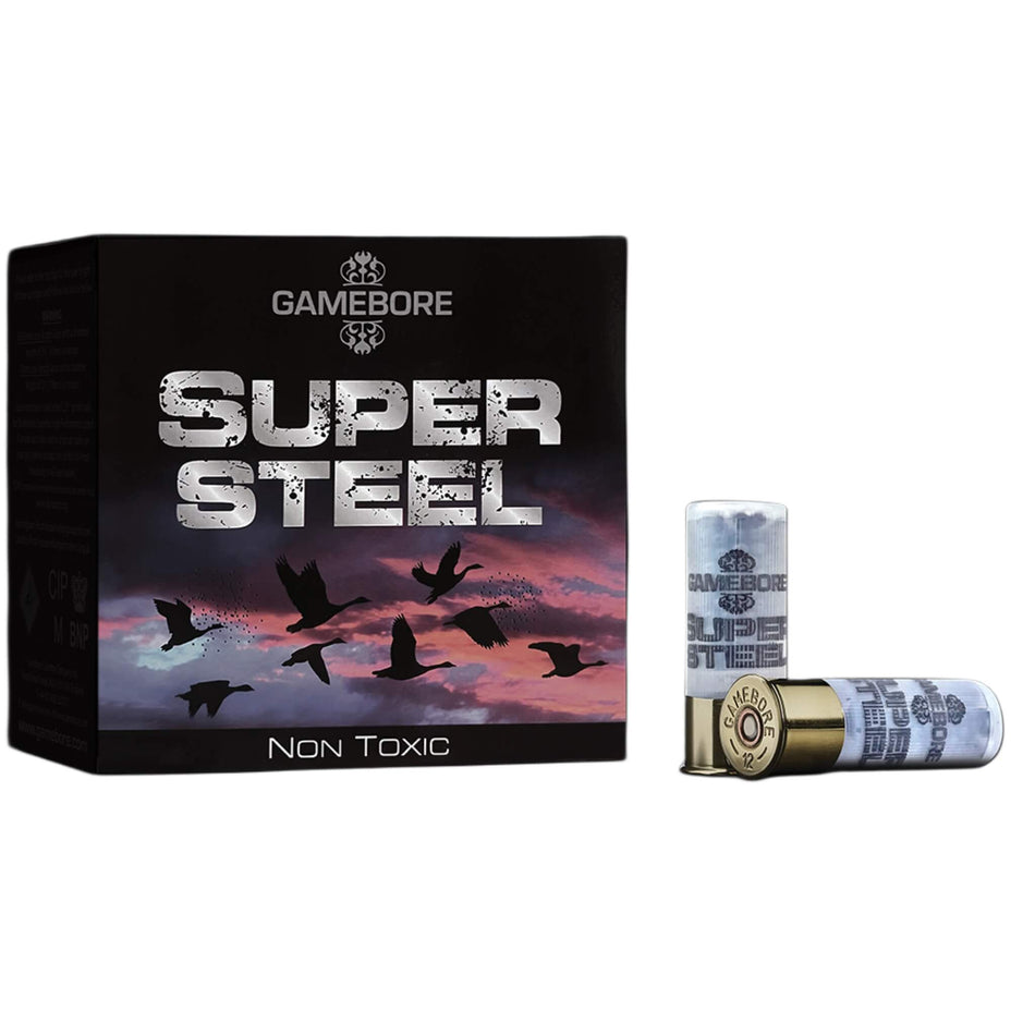 Gamebore Super Steel GW Steel Shot 12Ga 32Gram Steel 4s 2-3/4in. 1300fps Ammo