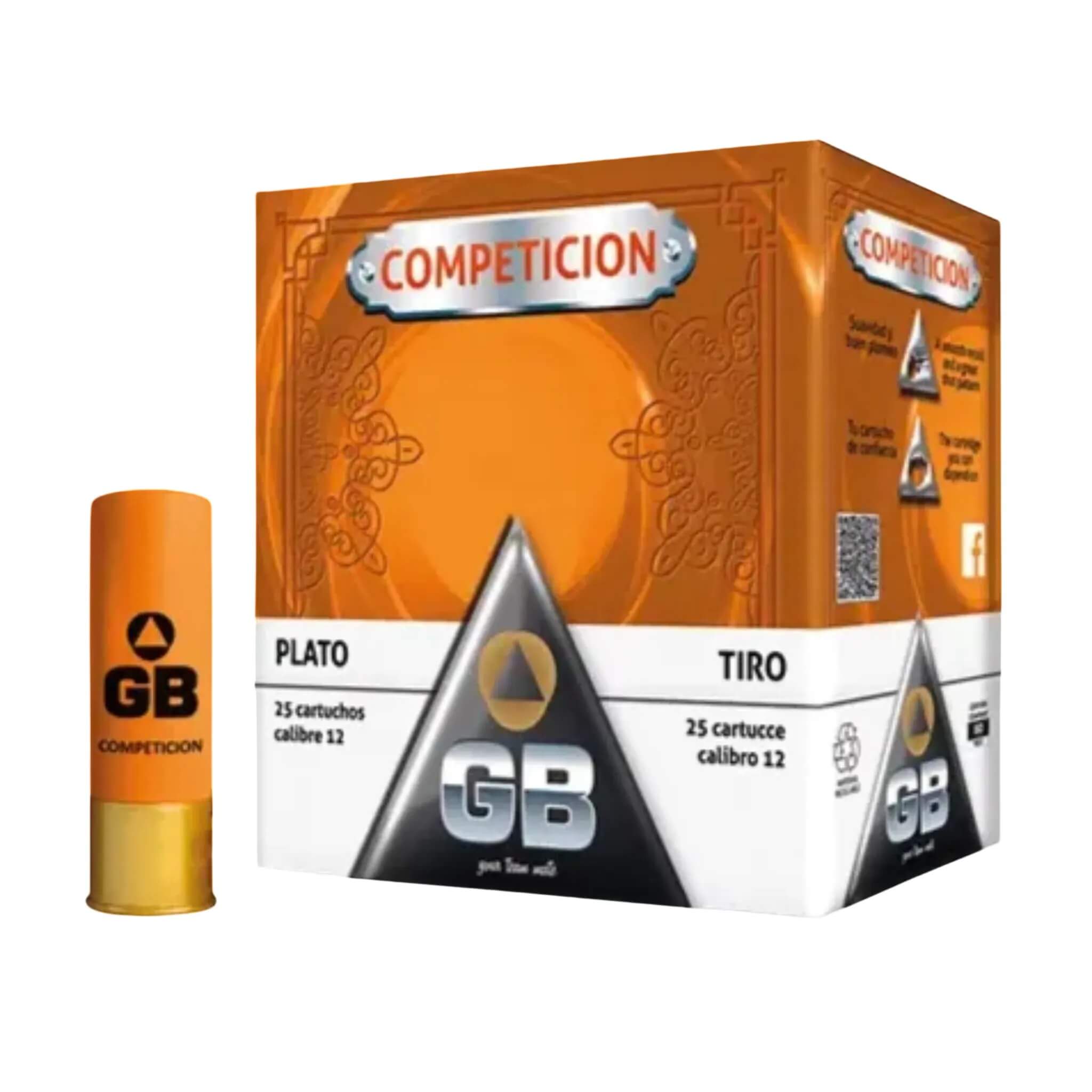 GB Competition Target 12Ga 28Gram 2-3/4in. Lead 7.5s 1320fps Ammo ...